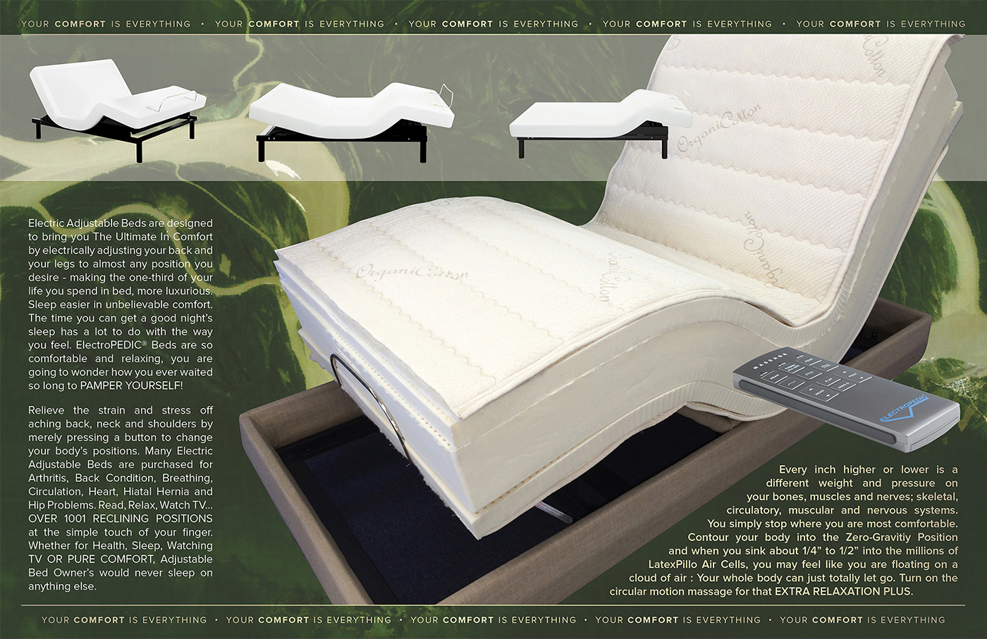 certified organic adjustable bed